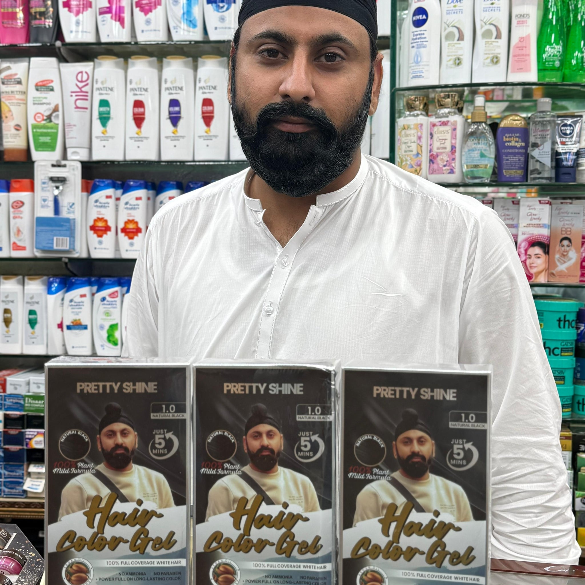 PRETTY SHINE HAIR COLOR GEL 600ML SARDAR JEE